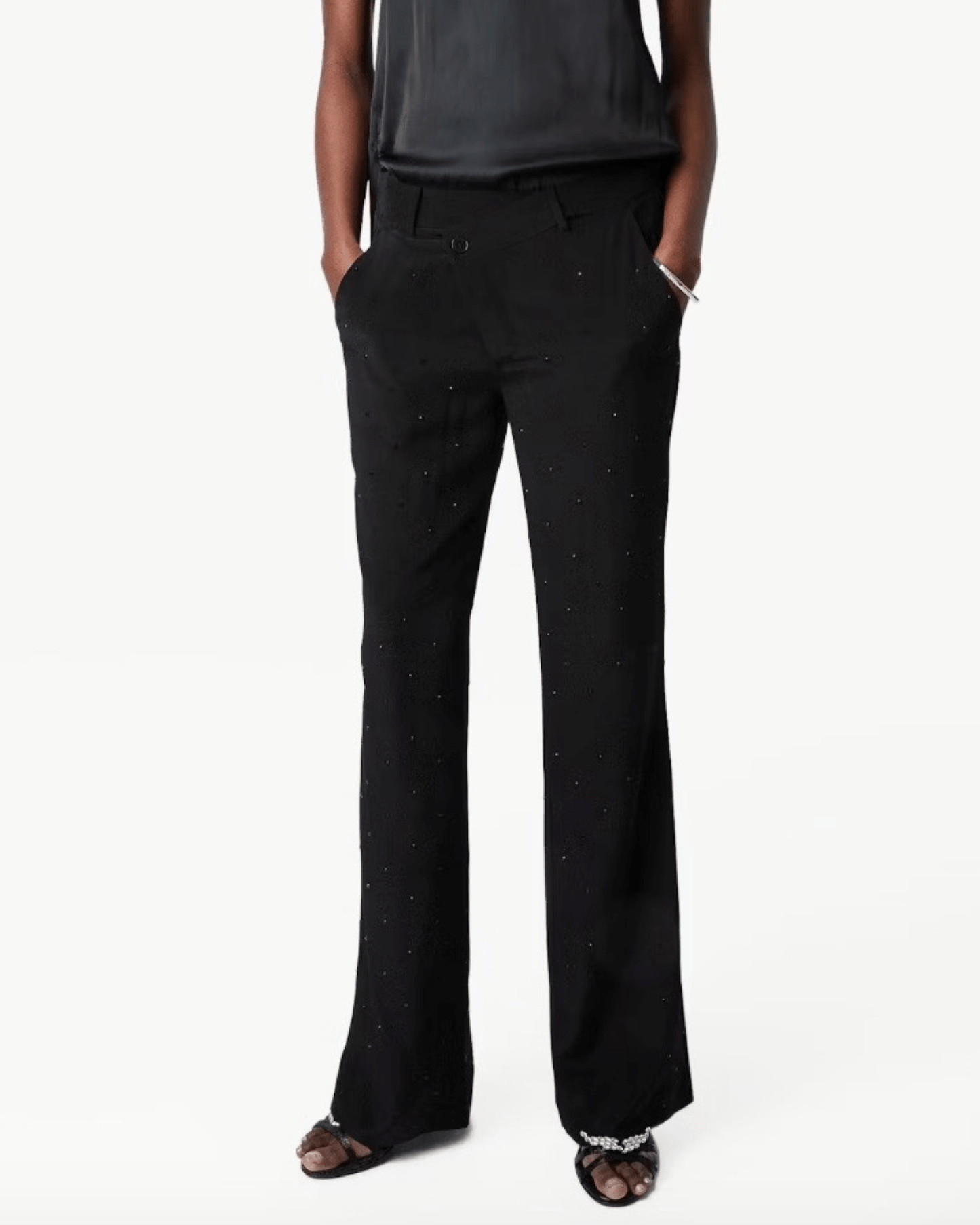 Zadig&Voltaire - Панталони - Poxy Silk Strass Trousers - Love|Labels