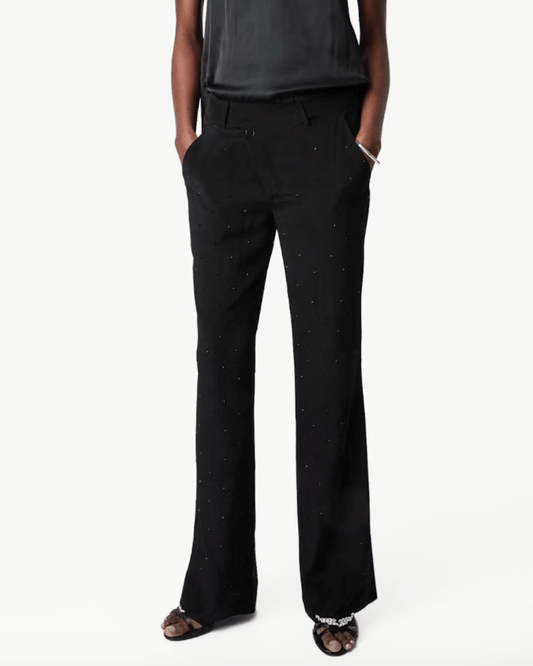 Zadig&Voltaire - Панталони - Poxy Silk Strass Trousers - Love|Labels