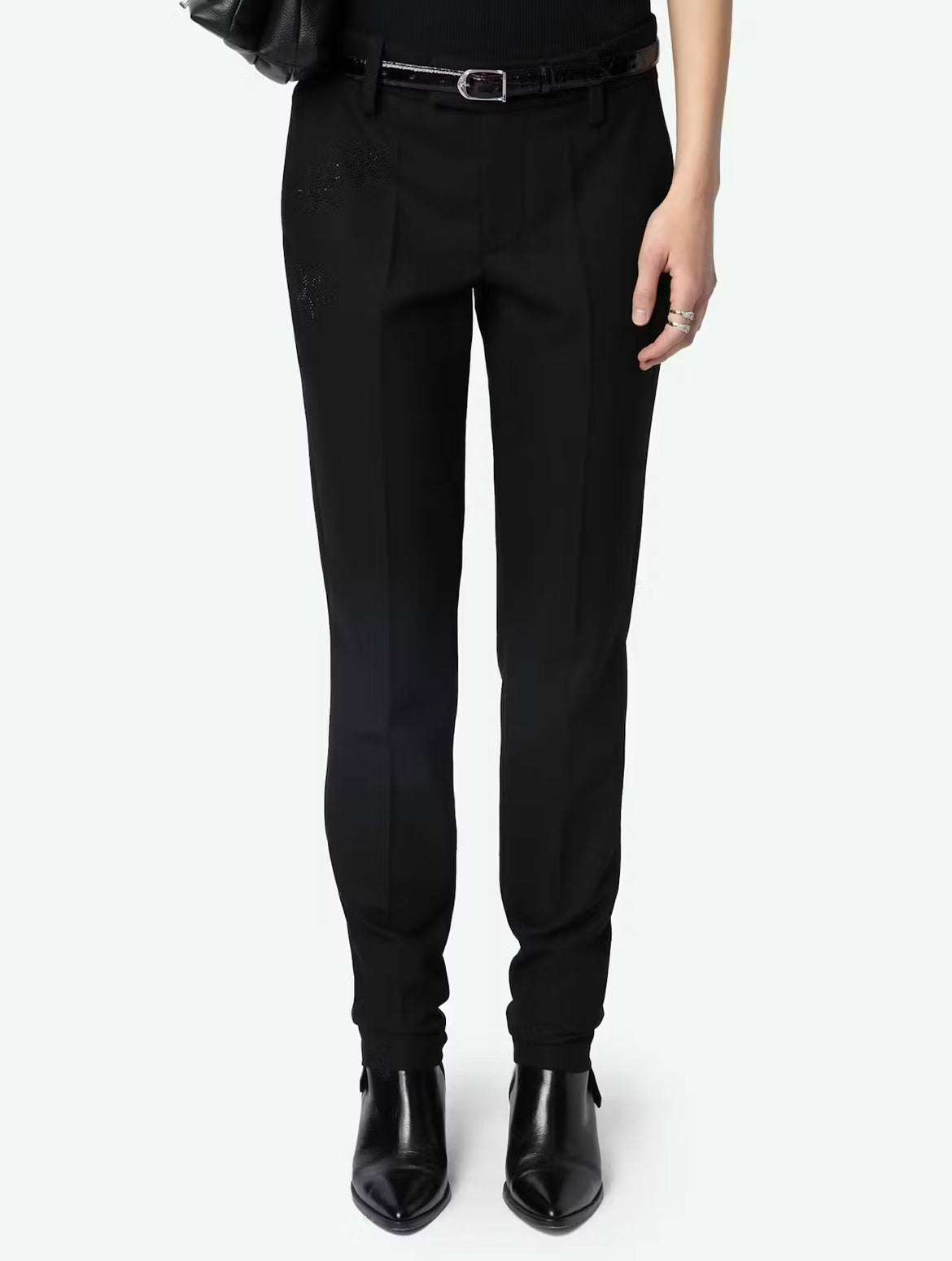 Zadig&Voltaire - Панталони - Prune Strass Star Trousers - Love|Labels