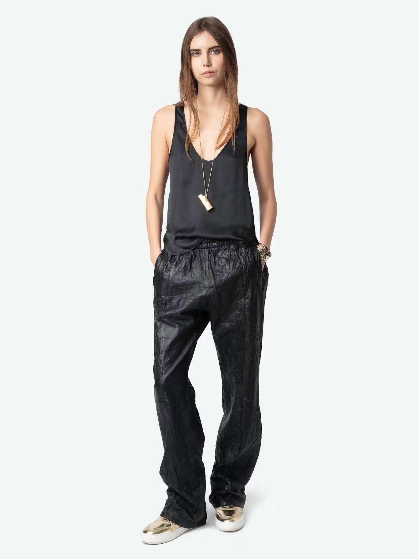 Zadig&Voltaire - Потници - Tarys Satin Top - Love|Labels