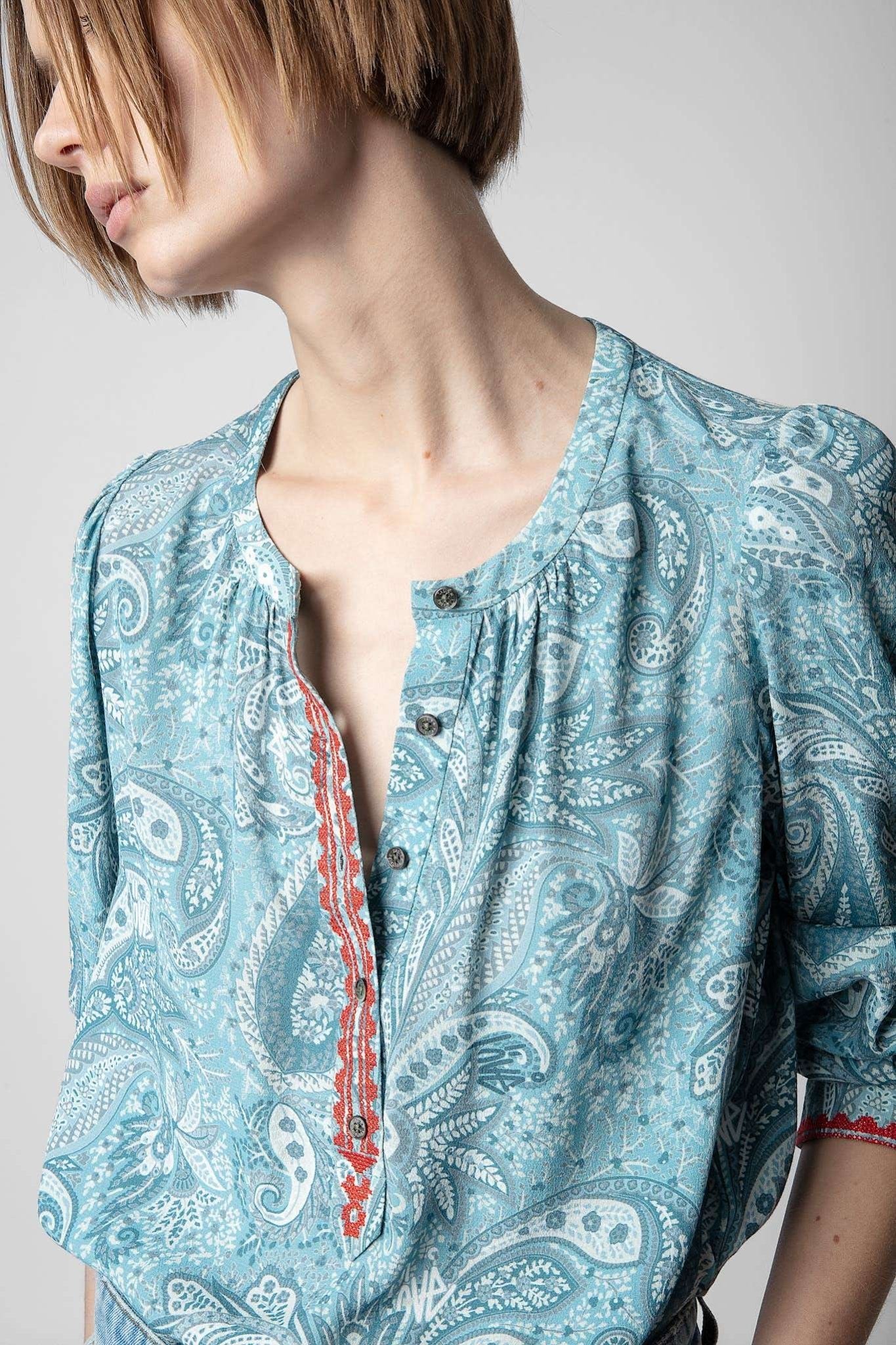 Zadig&Voltaire - Ризи - Teak Blue Blouse - Love|Labels
