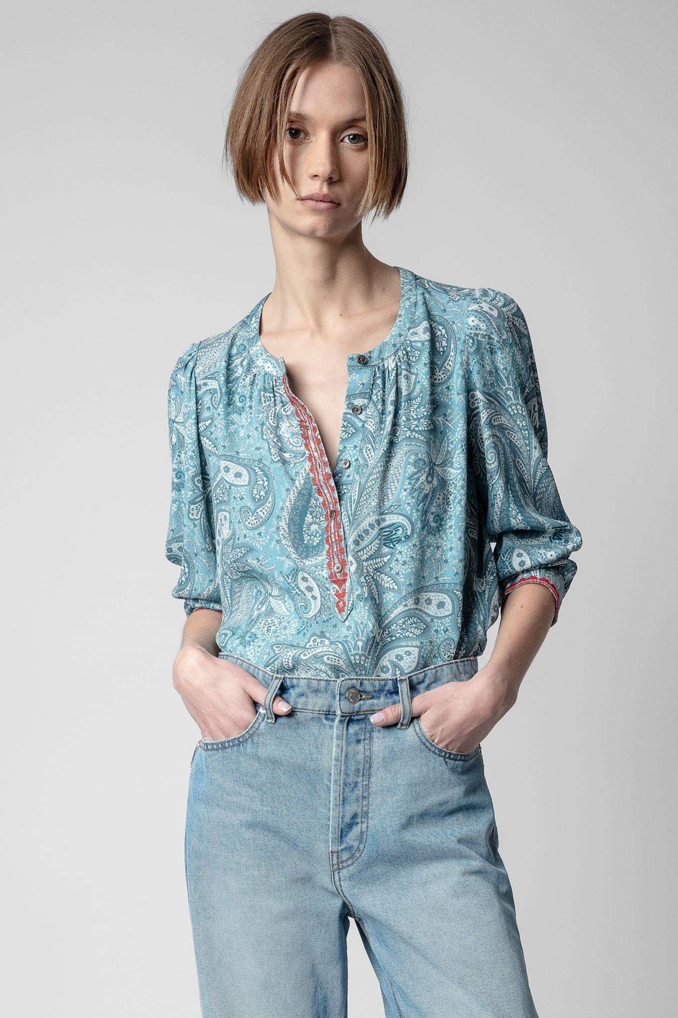 Zadig&Voltaire - Ризи - Teak Blue Blouse - Love|Labels