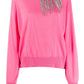 Pink Fringed Sweater