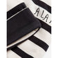 Black and White Striped Hat