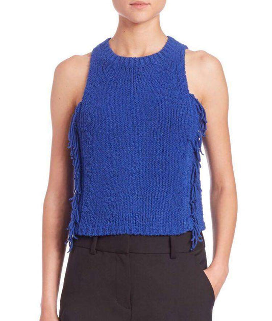3.1 Phillip Lim - Потници - Blue Sleeveless Sweater - Love|Labels