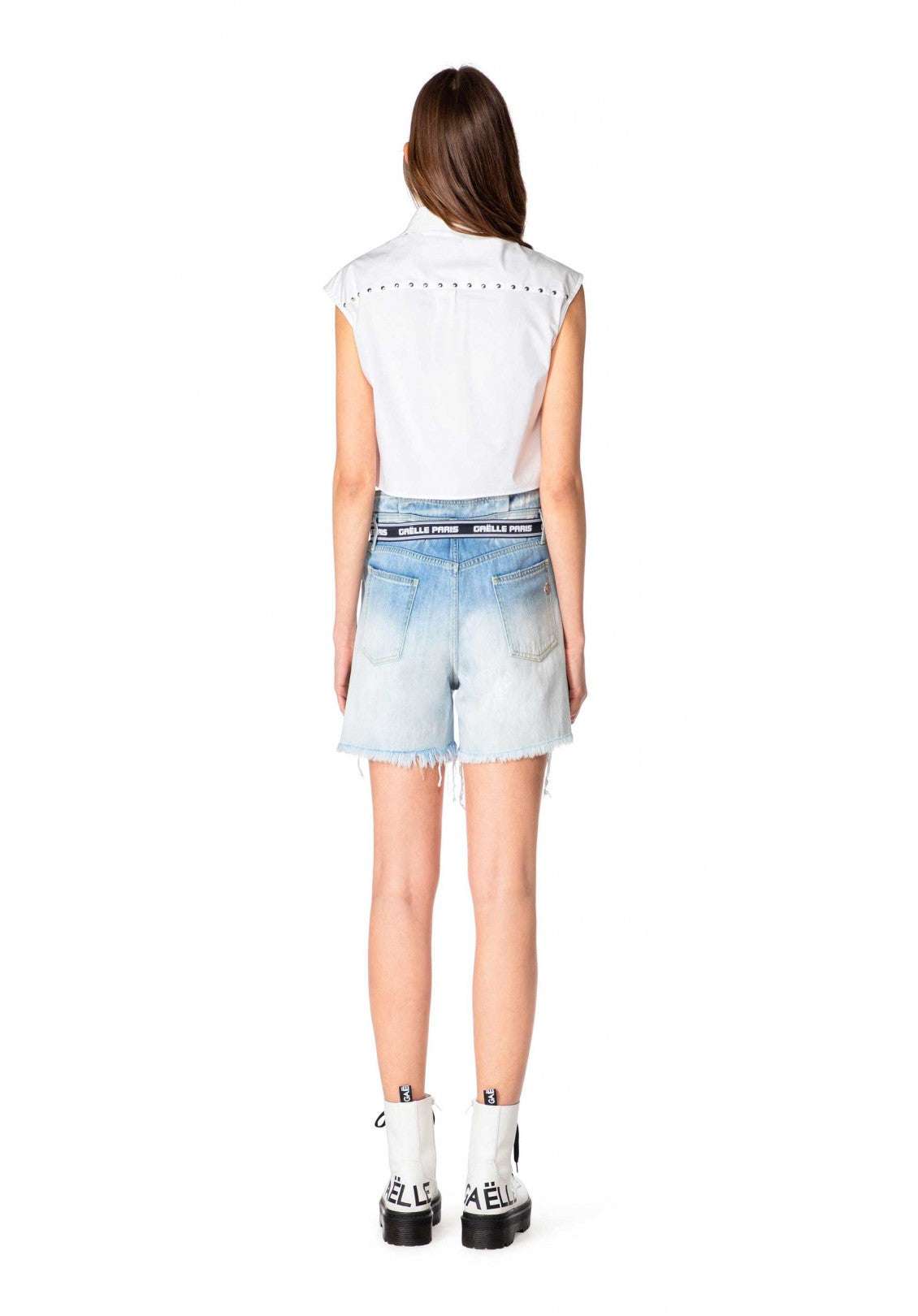 Denim Shorts with Belt