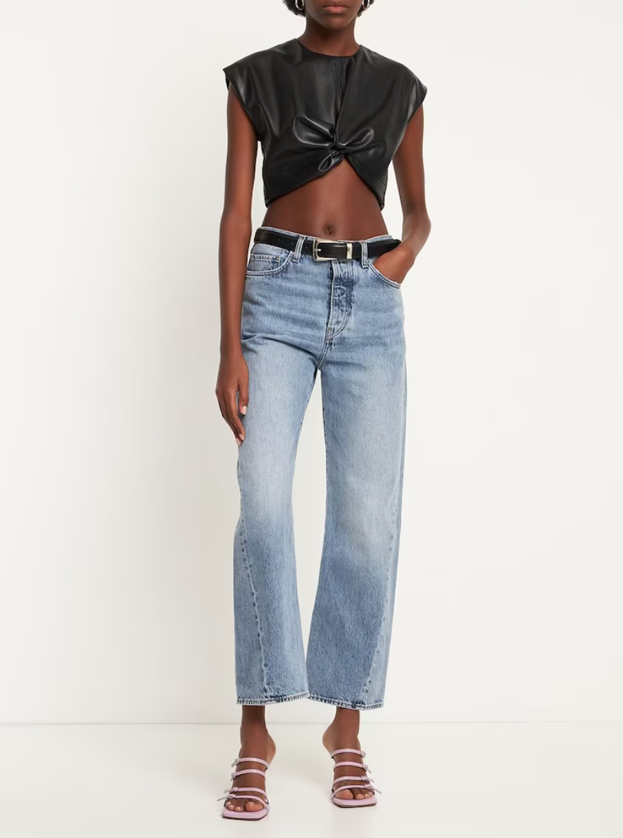 Twist-Detail Cropped Top
