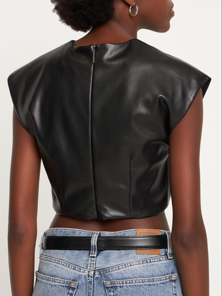 Twist-Detail Cropped Top