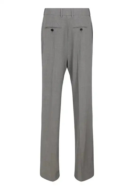 Rhinestone-Embellished Wide-Leg Trousers