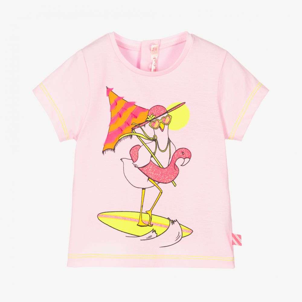 Billieblush - Тениски - Pink Beach Flamingo T-Shirt - Love|Labels