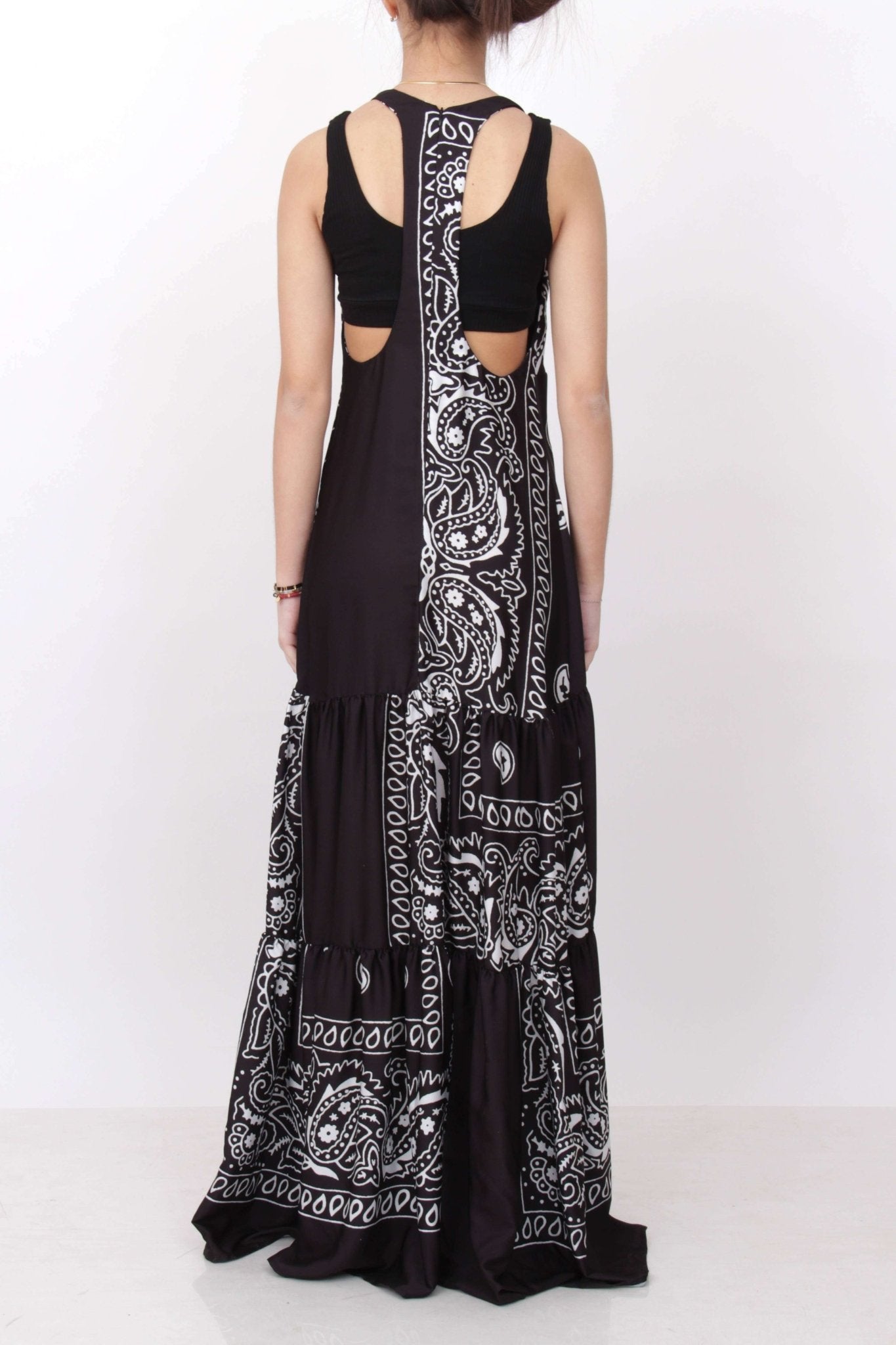 Black Coral - Рокли - Paisley Maxi Dress - Black - Love|Labels