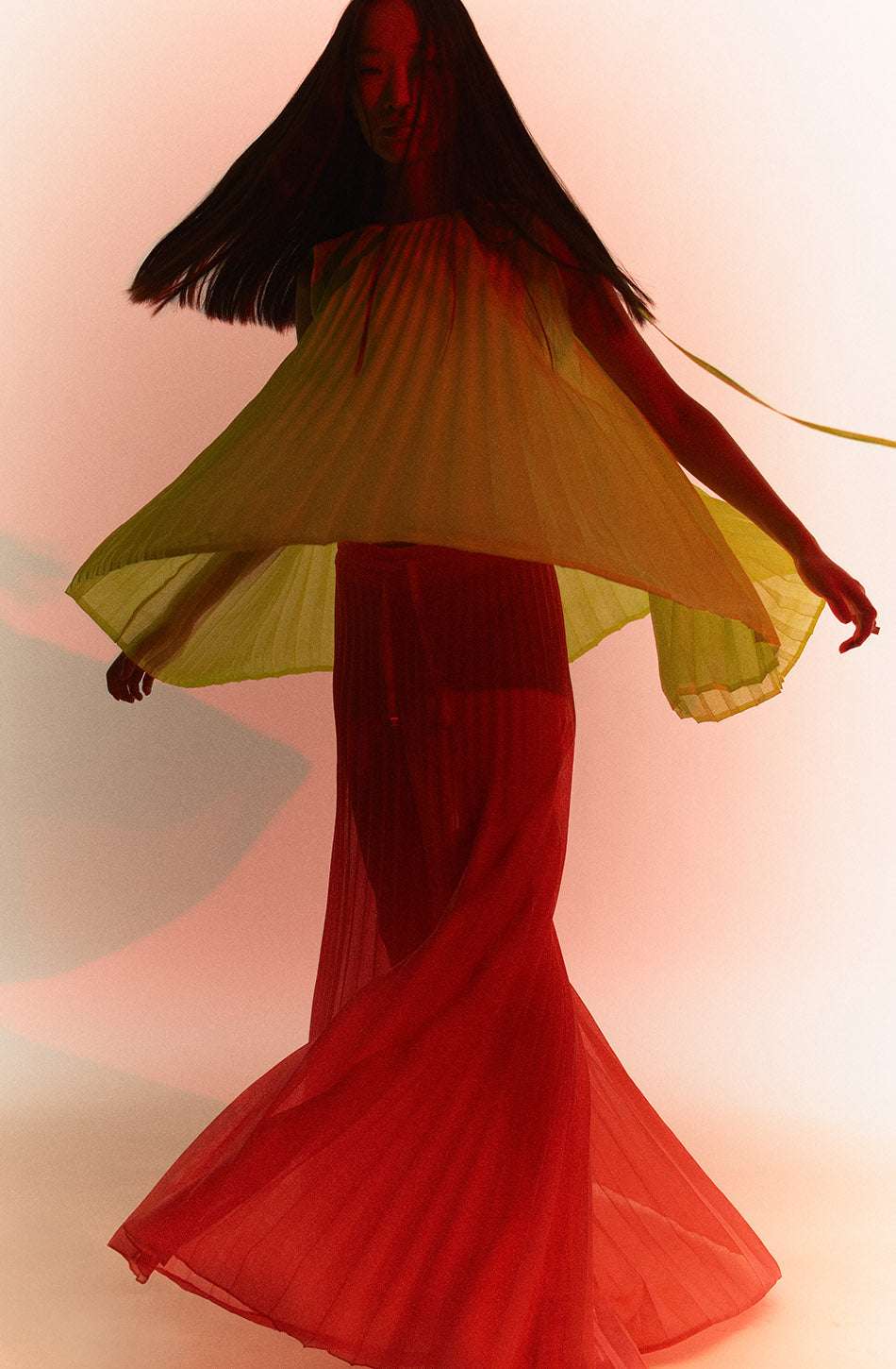 CIRCUS HOTEL - Потници - Neon Lurex Pleated Top - Love|Labels