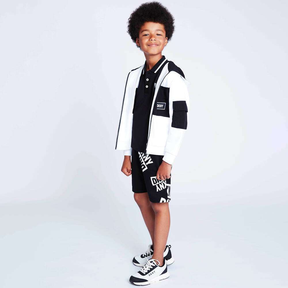 DKNY - Шорти - Black Cotton Logo Shorts - Love|Labels