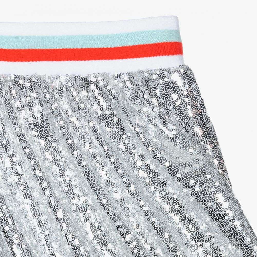 Silver Sequin Skirt