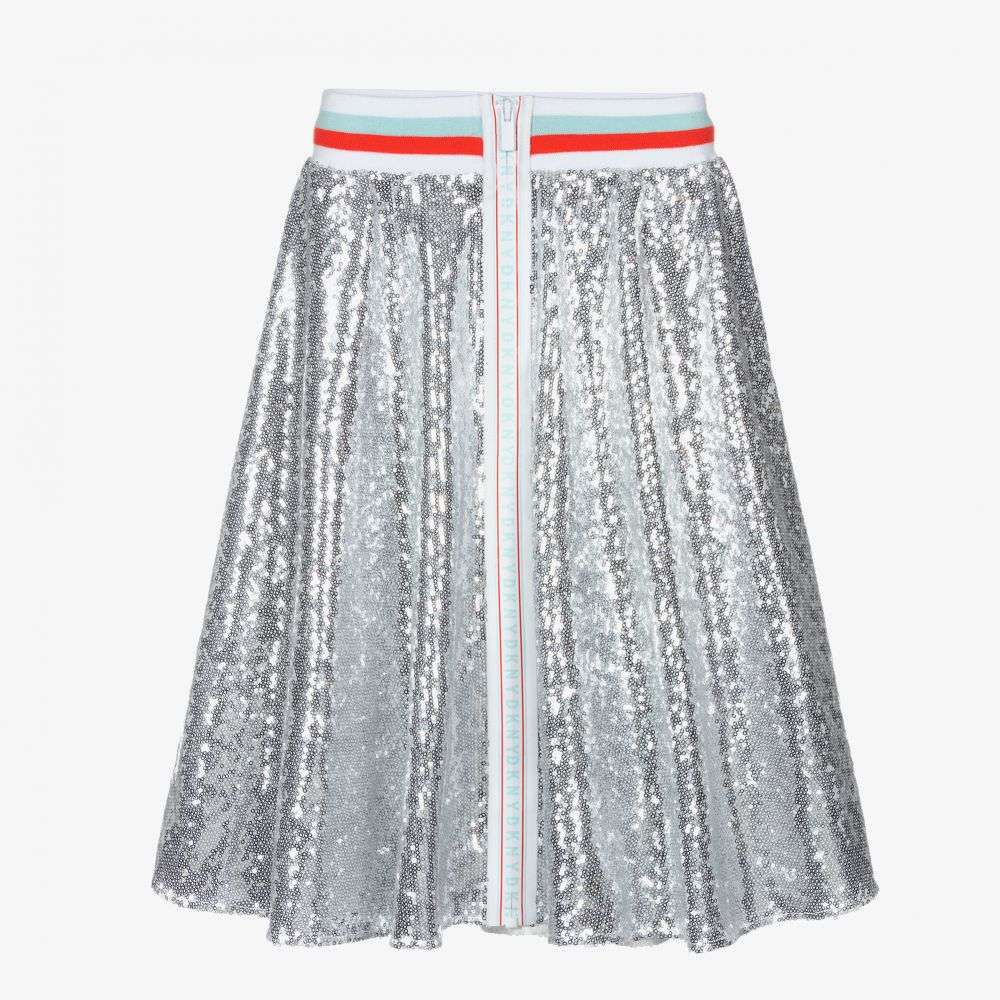 Silver Sequin Skirt