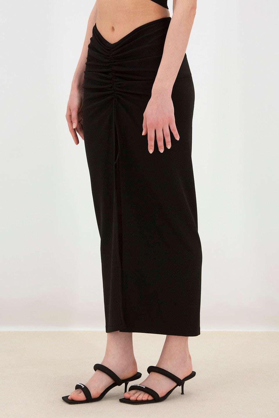 FORTE DEI MARMI COUTURE - Поли - Black Coulisse Skirt - Love|Labels
