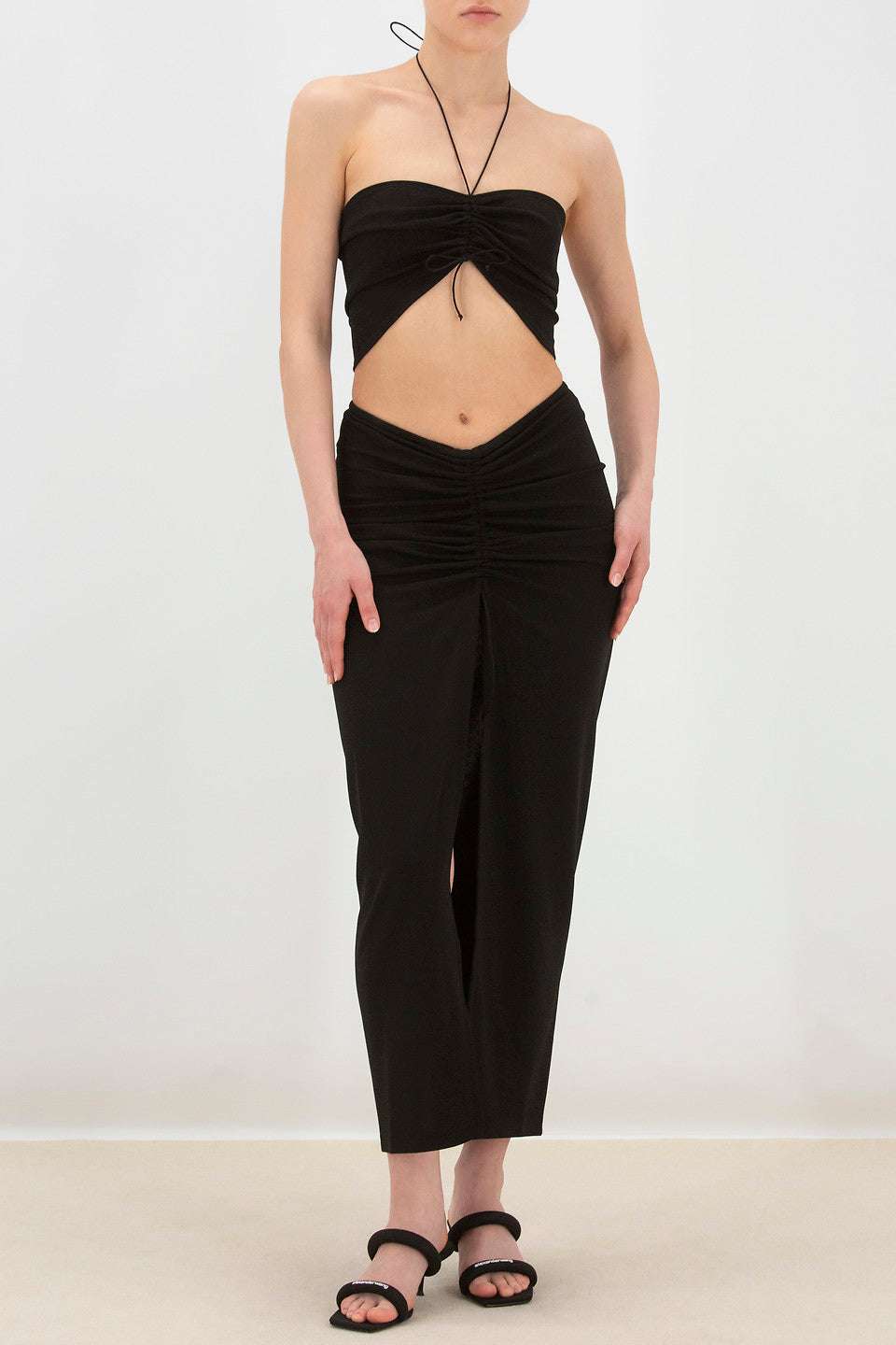 FORTE DEI MARMI COUTURE - Поли - Black Coulisse Skirt - Love|Labels