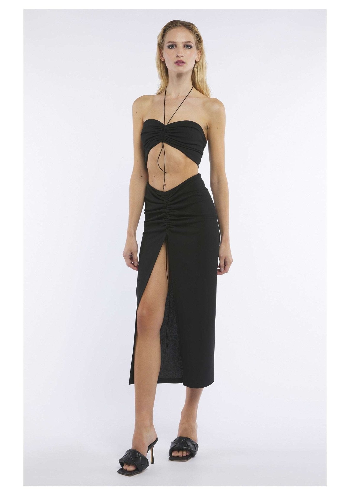 FORTE DEI MARMI COUTURE - Поли - Black Coulisse Skirt - Love|Labels
