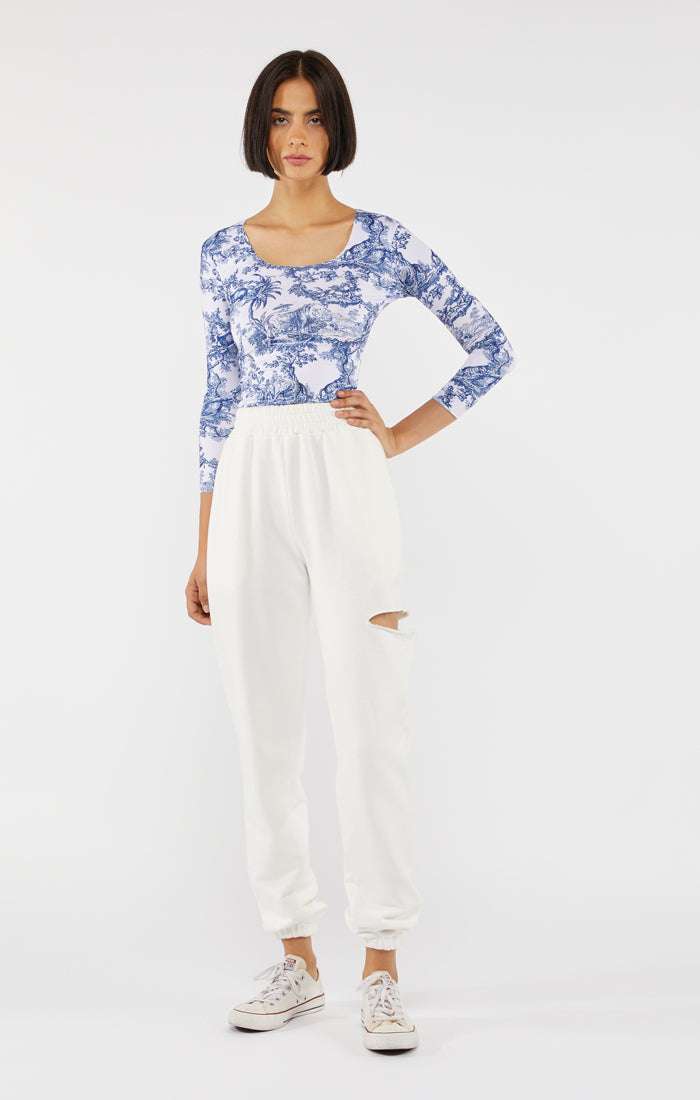 FORTE DEI MARMI COUTURE - Блузи - Top Toile de Jouy - Love|Labels