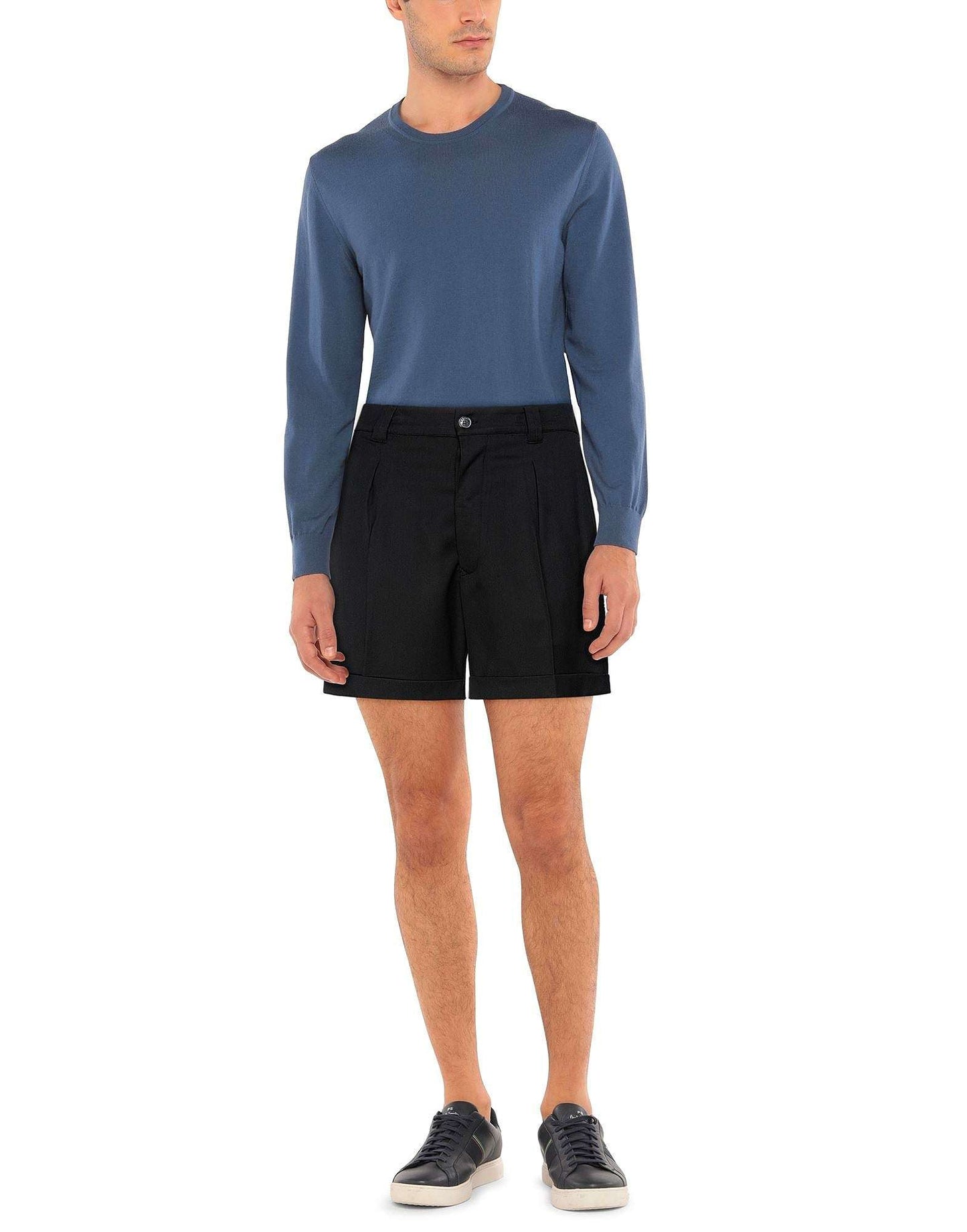 Gaelle PARIS - Шорти - Black Bermuda Shorts - Love|Labels