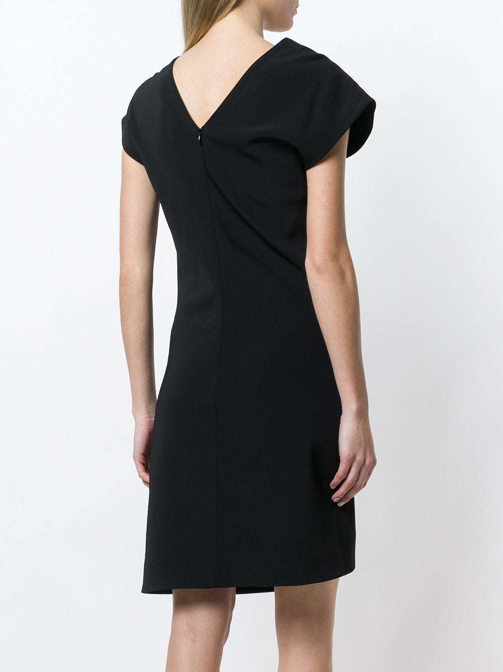 Helmut Lang - Рокли - Black Asymmetric Short - Sleeve Dress - Love|Labels