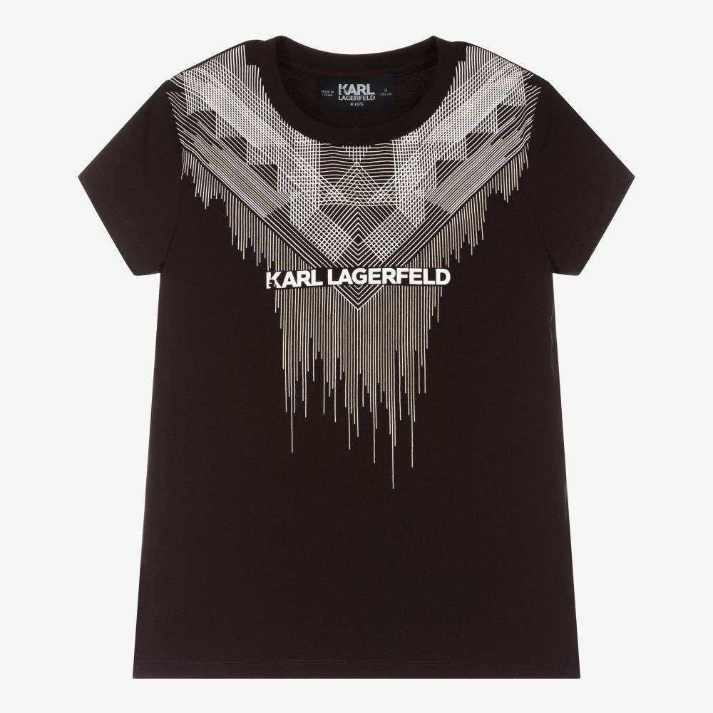Karl Lagerfeld - Тениски - Black Logo T-Shirt - Love|Labels