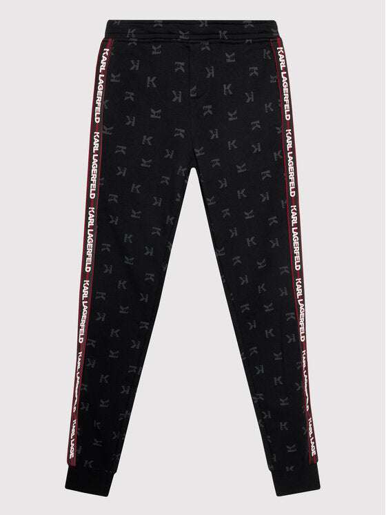 Karl Lagerfeld u041fu0430u043du0442u0430u043bu043eu043du0438 Logo Tape Printed Joggers