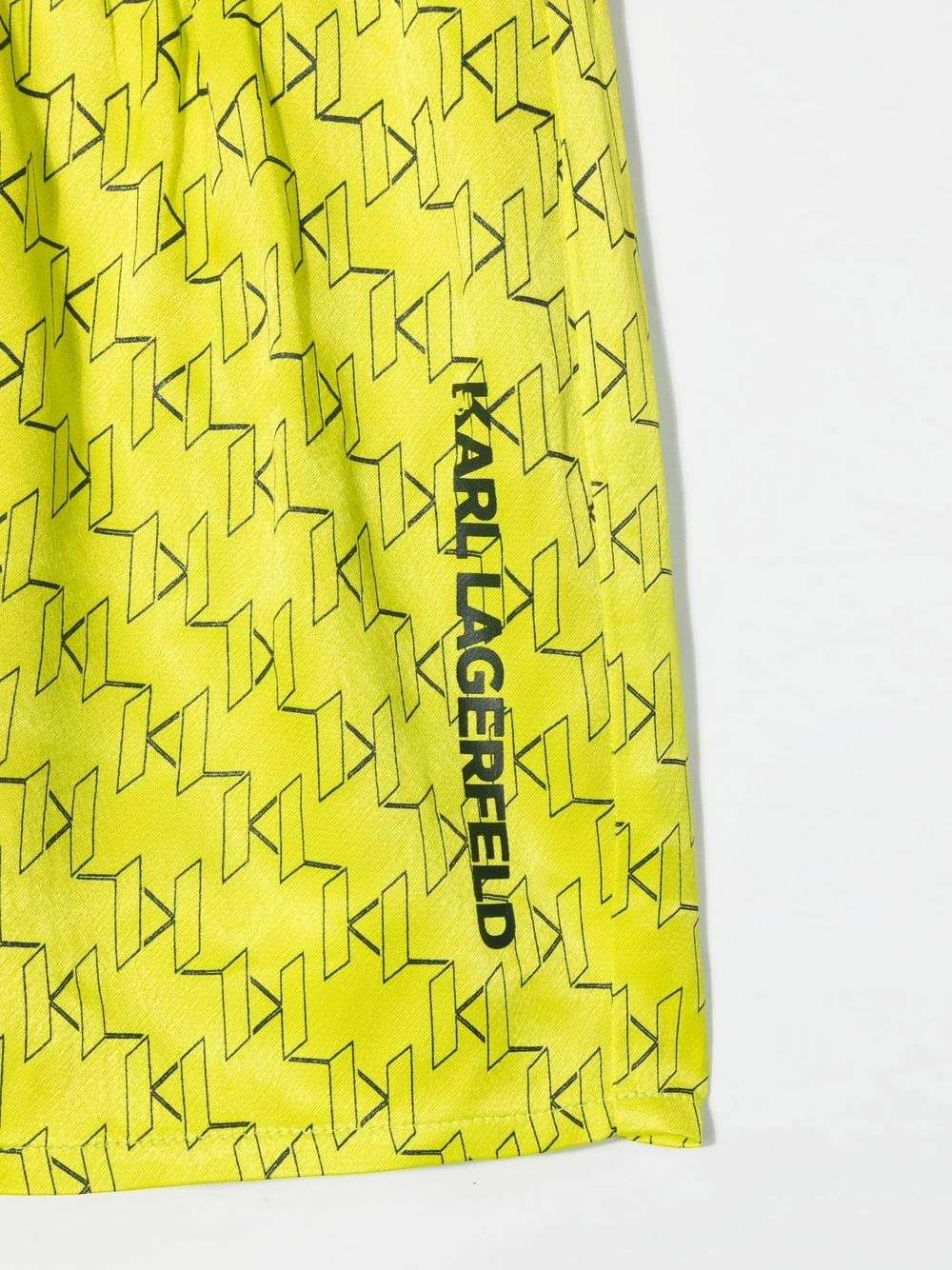 Karl Lagerfeld - Поли - Monogram - Print Skirt - Love|Labels