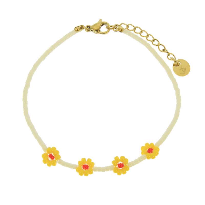 Les Cleias Paris - Бижута - Гривни - Bracelet Prairie Jaune - Love|Labels