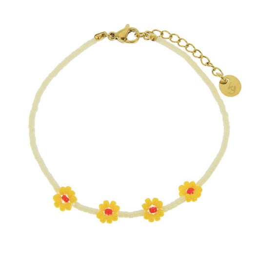 Les Cleias Paris - Бижута - Гривни - Bracelet Prairie Jaune - Love|Labels