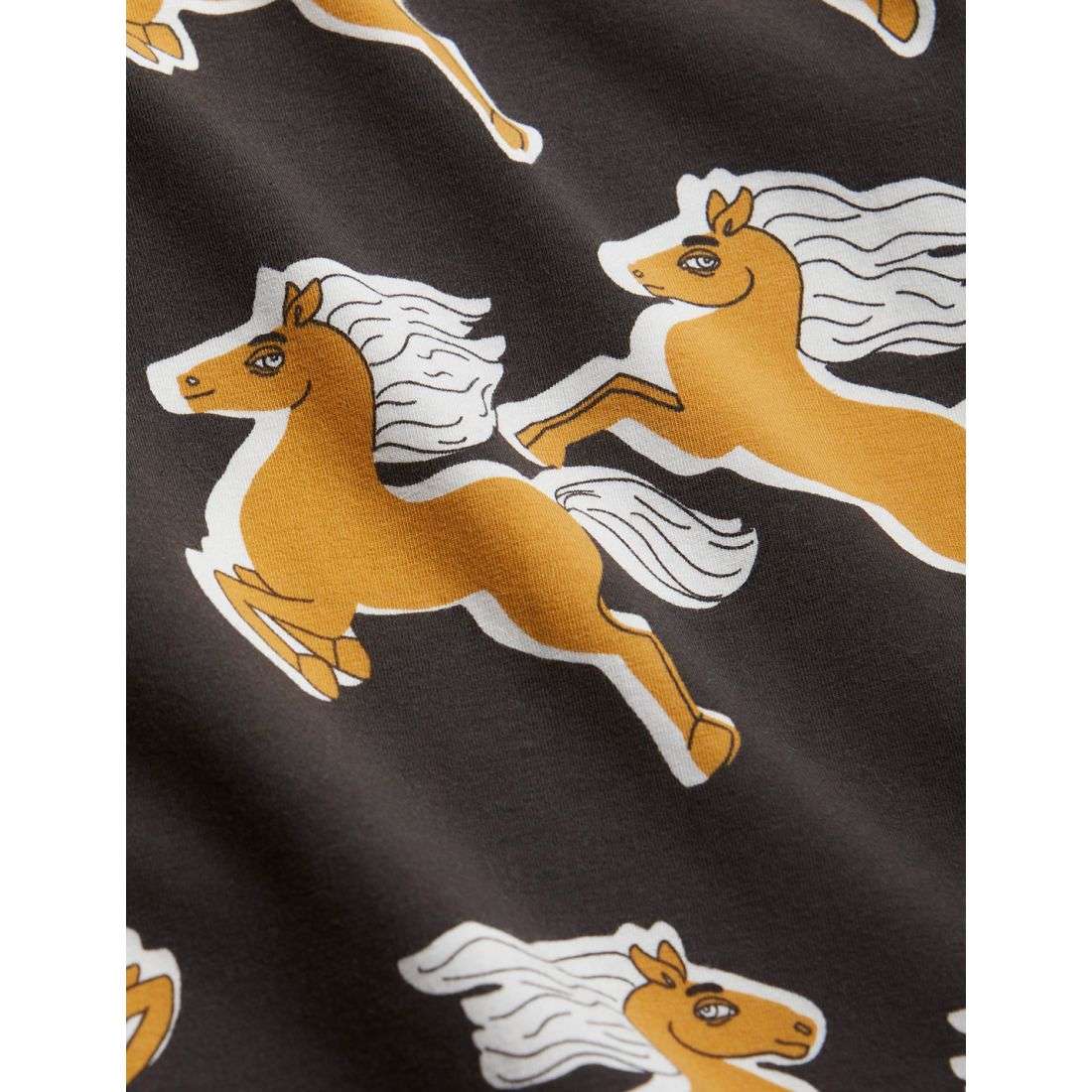 Mini Rodini - Блузи - Black Horses Long Sleeve T-Shirt - Love|Labels