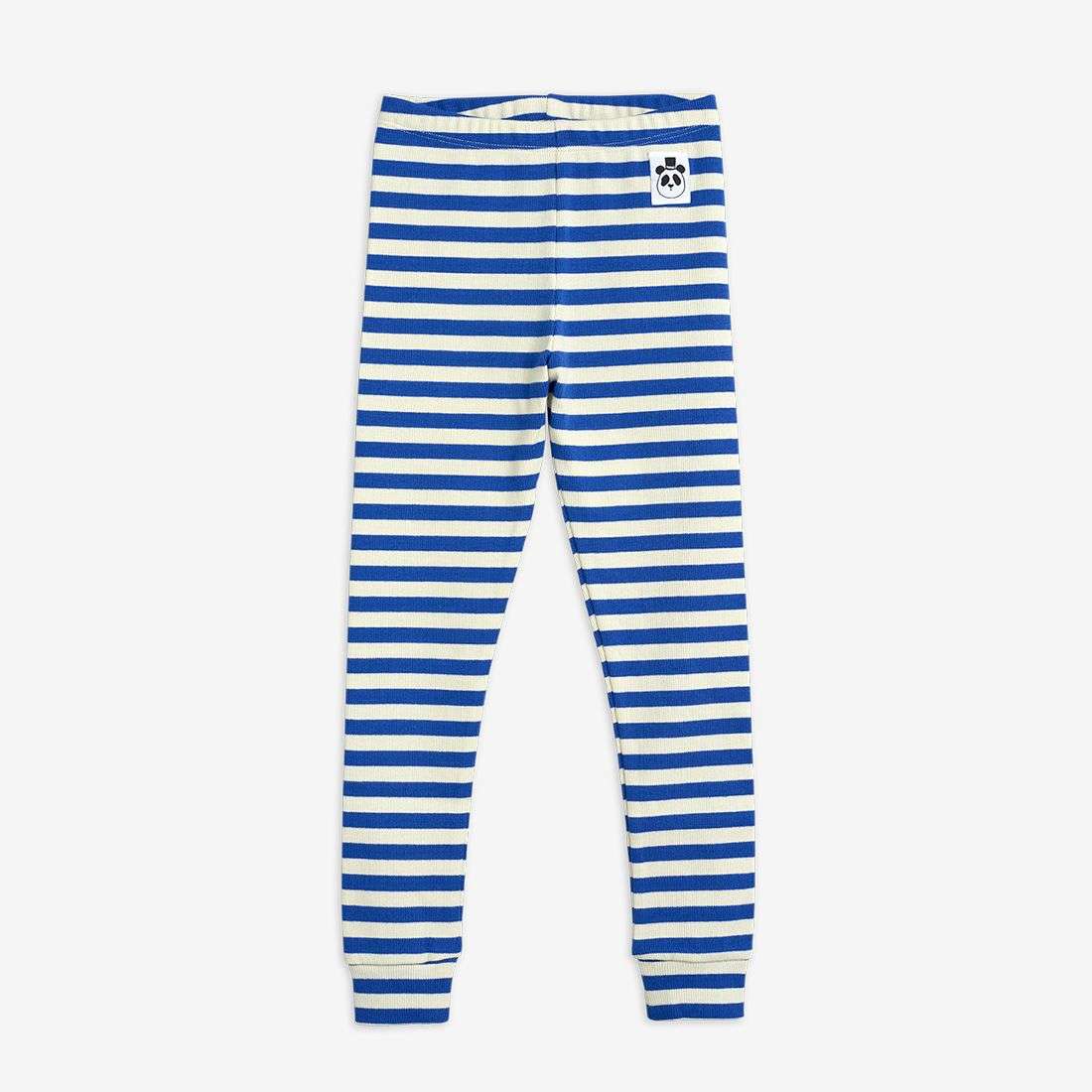 Mini Rodini - Клинове - Blue Stripe Ribbed Leggings - Love|Labels