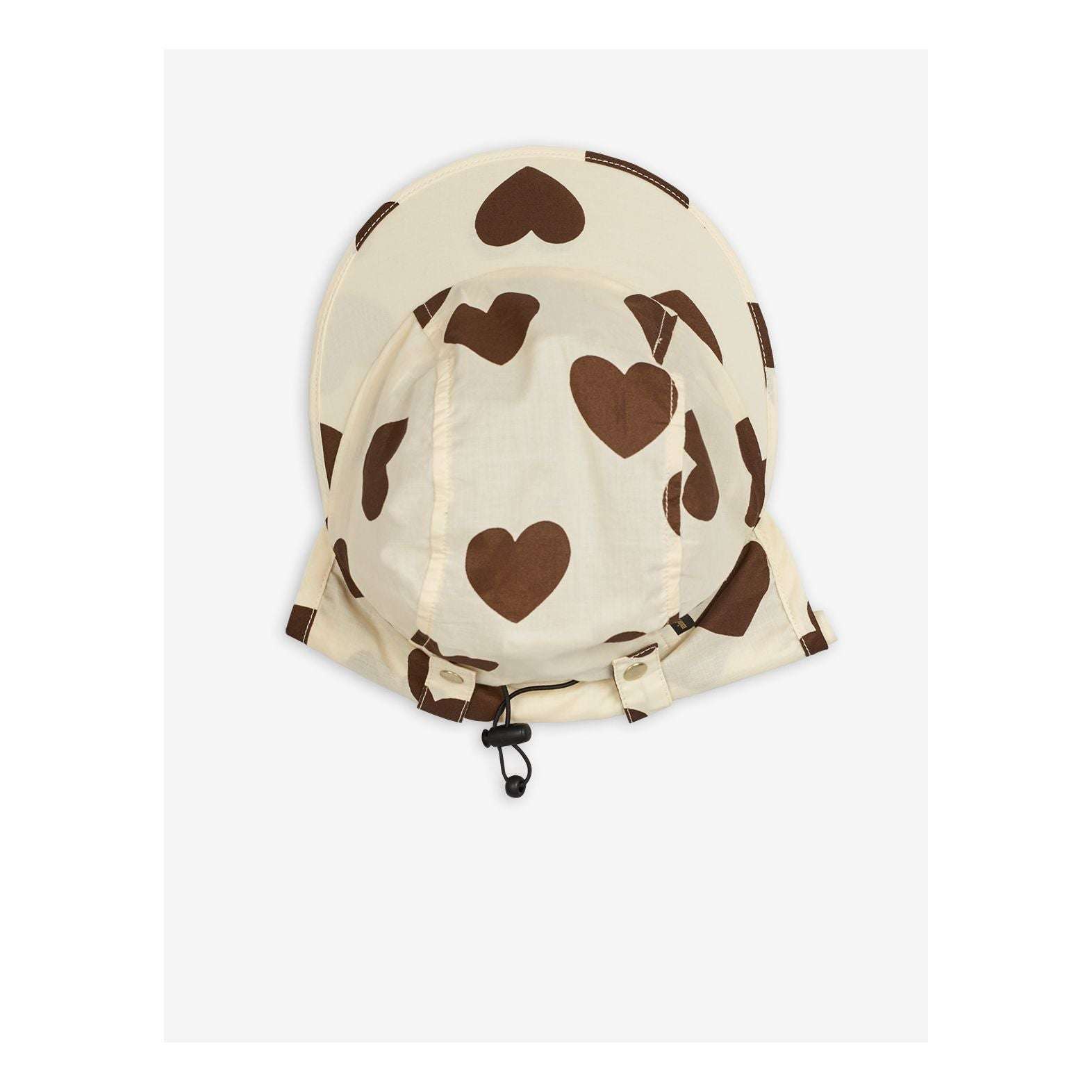 Mini Rodini - Аксесоари - Шапки - Brown Hearts Hat - Love|Labels