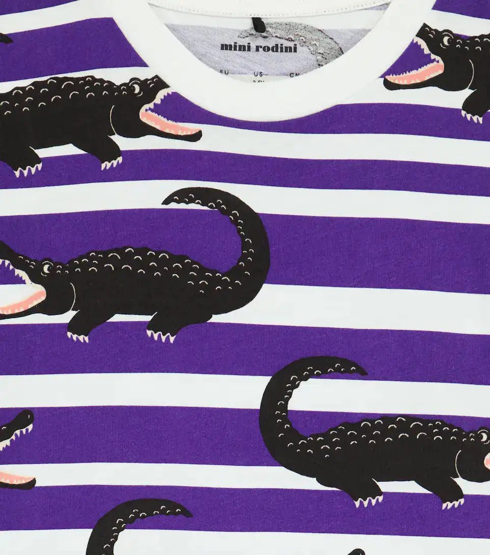 Mini Rodini - Тениски - Crocodile T-Shirt Purple - Love|Labels
