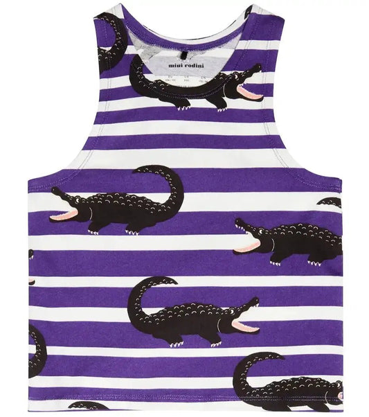 Mini Rodini - Потници - Crocodile Tank Top Purple - Love|Labels