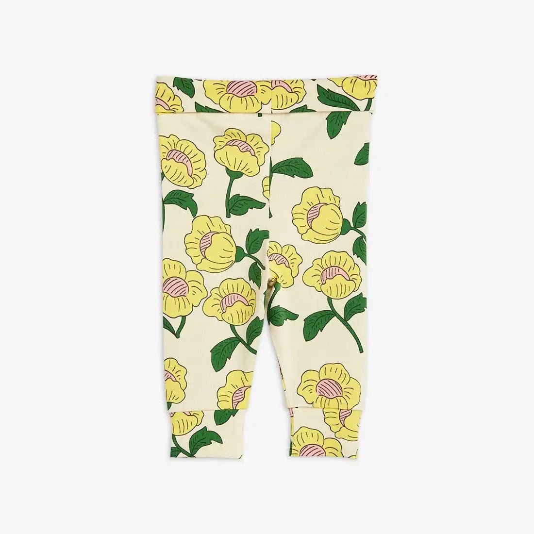 Mini Rodini - Клинове - Flowes Newborn Leggings - Love|Labels