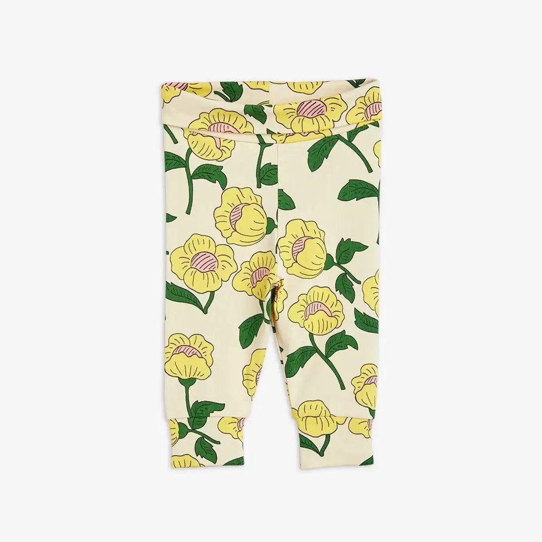 Mini Rodini - Клинове - Flowes Newborn Leggings - Love|Labels