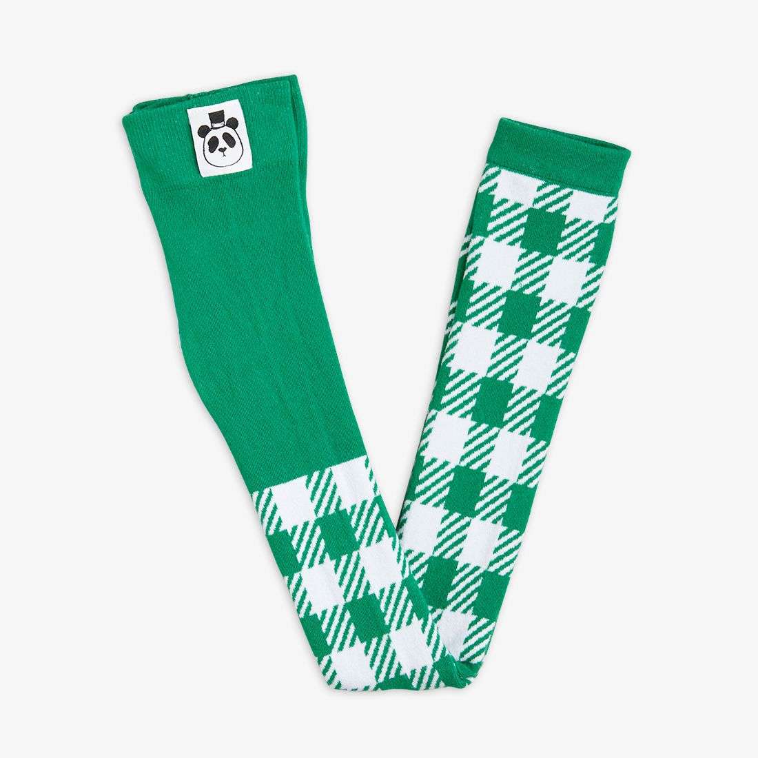 Mini Rodini - Аксесоари - Други - Gingham Check Tights Green - Love|Labels