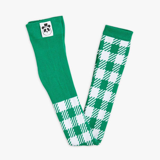 Mini Rodini - Аксесоари - Други - Gingham Check Tights Green - Love|Labels