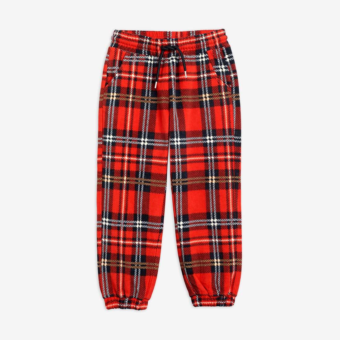 Mini Rodini - Панталони - Red Polar Checked Pants - Love|Labels