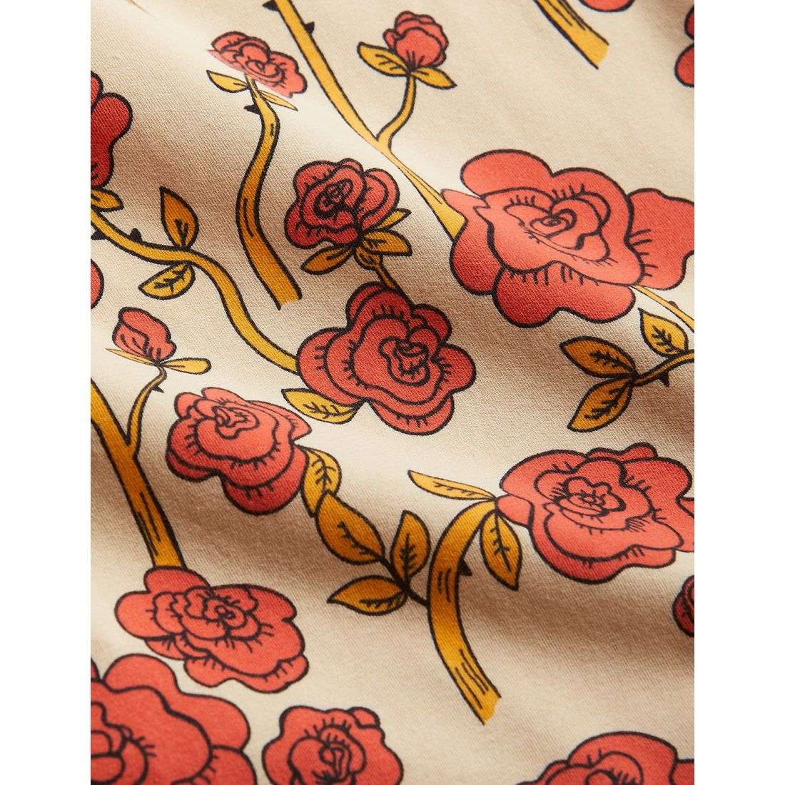 Mini Rodini - Ромпери - Roses Wrap Bodysuit Red - Love|Labels