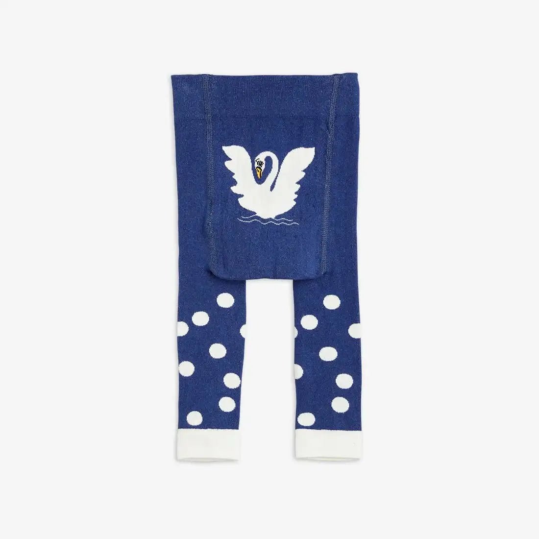 Mini Rodini - Клинове - Swan Anti - Slip Tights - Love|Labels