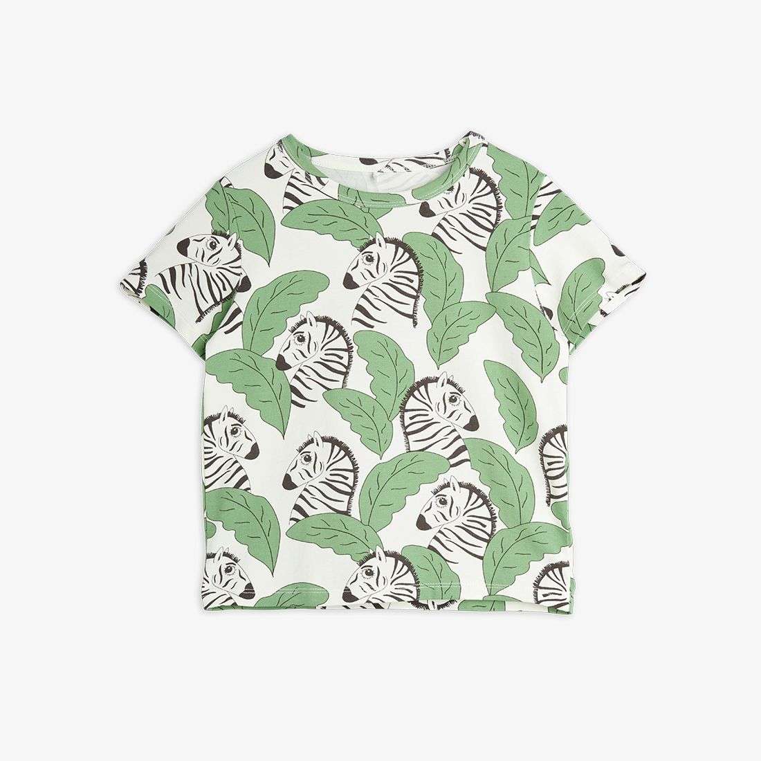 Mini Rodini - Тениски - Zebra T-Shirt Green - Love|Labels