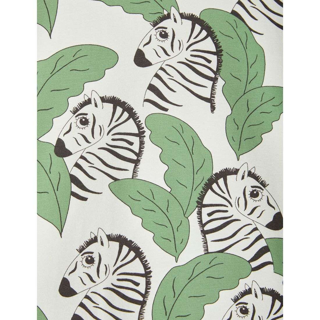 Mini Rodini - Тениски - Zebra T-Shirt Green - Love|Labels