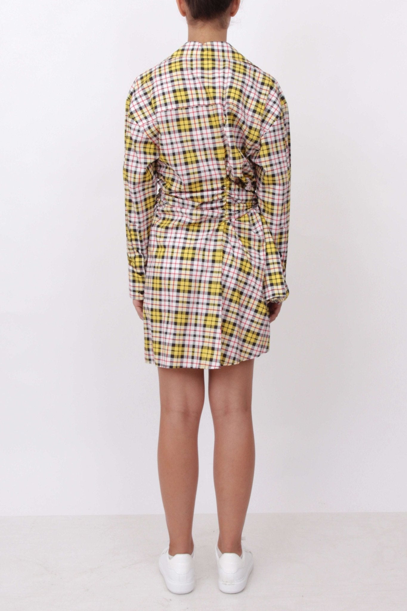 MSGM - Рокли - Checked Knot Shirt Dress - Love|Labels