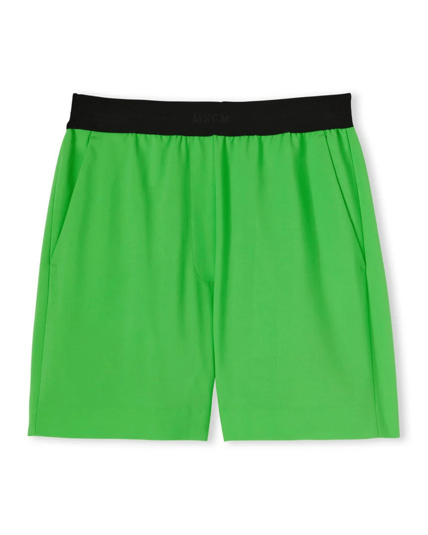 MSGM - Шорти - Green Logo - Waistband Shorts - Love|Labels