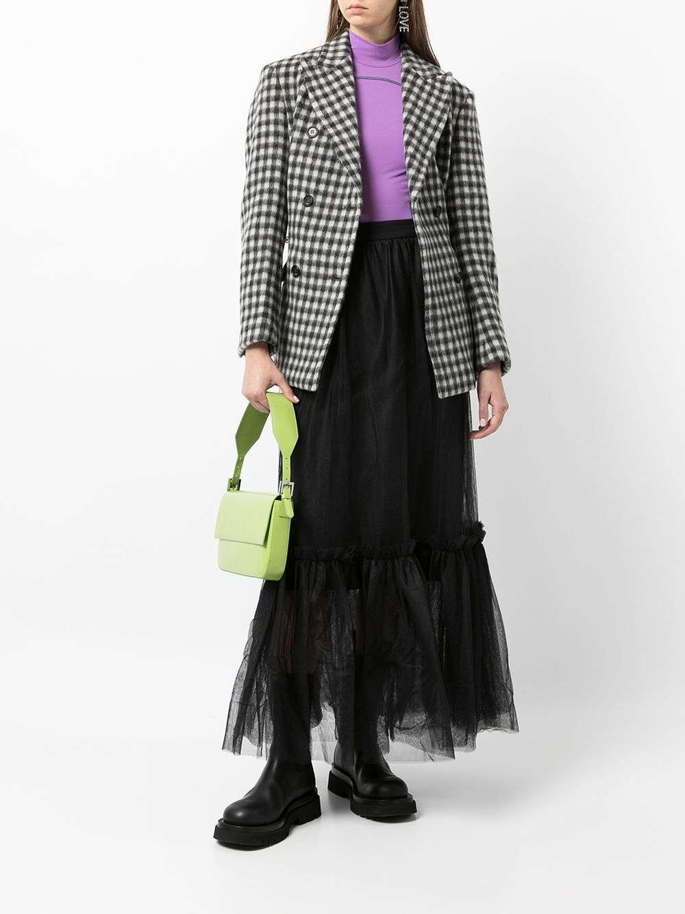 MSGM - Поли - High - Waisted Tulle Skirt - Love|Labels