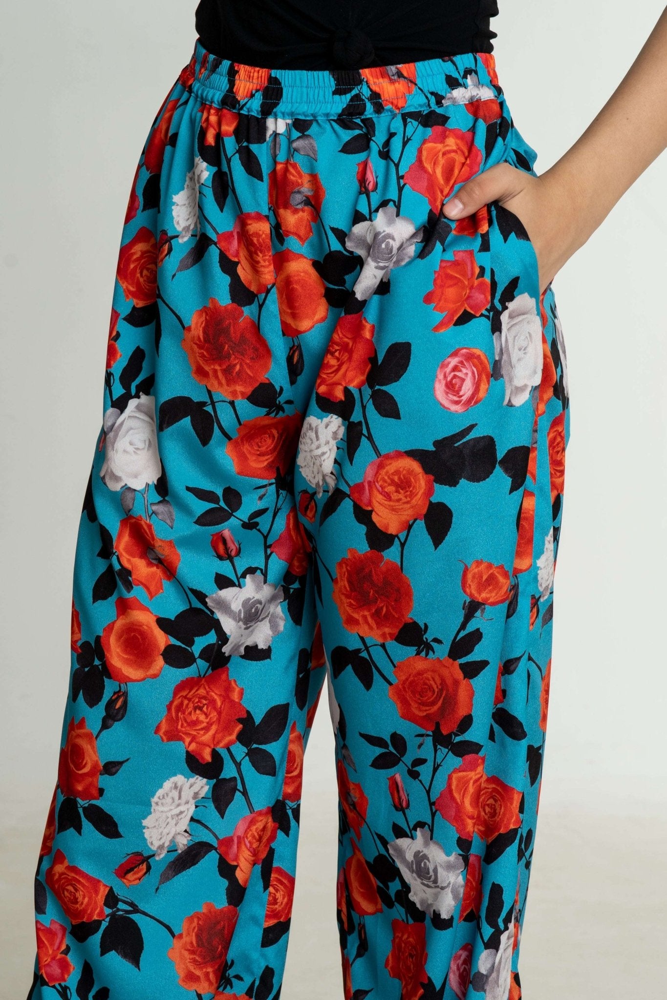 MSGM - Панталони - Roses Palazzo Pants - Love|Labels