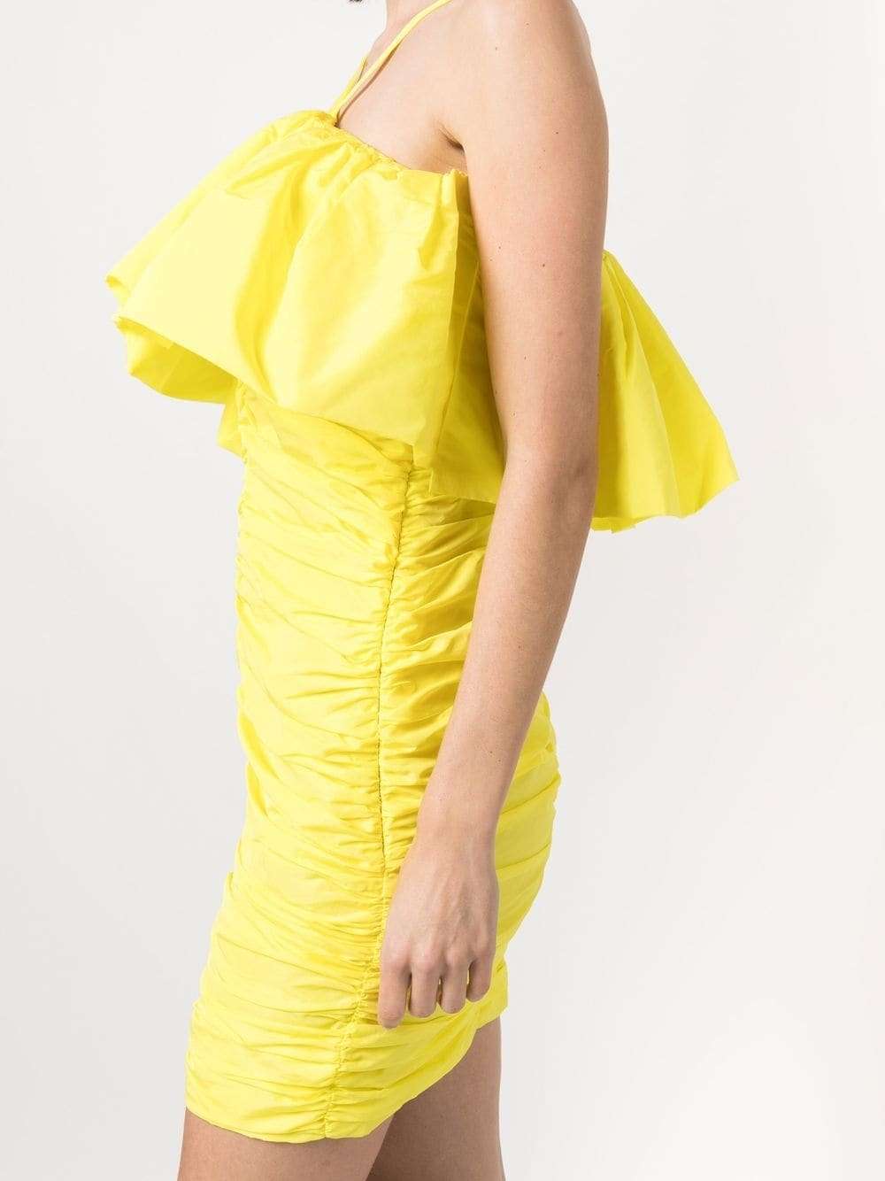 MSGM - Рокли - Ruched Ruffle - Trim Mini Dress - Love|Labels