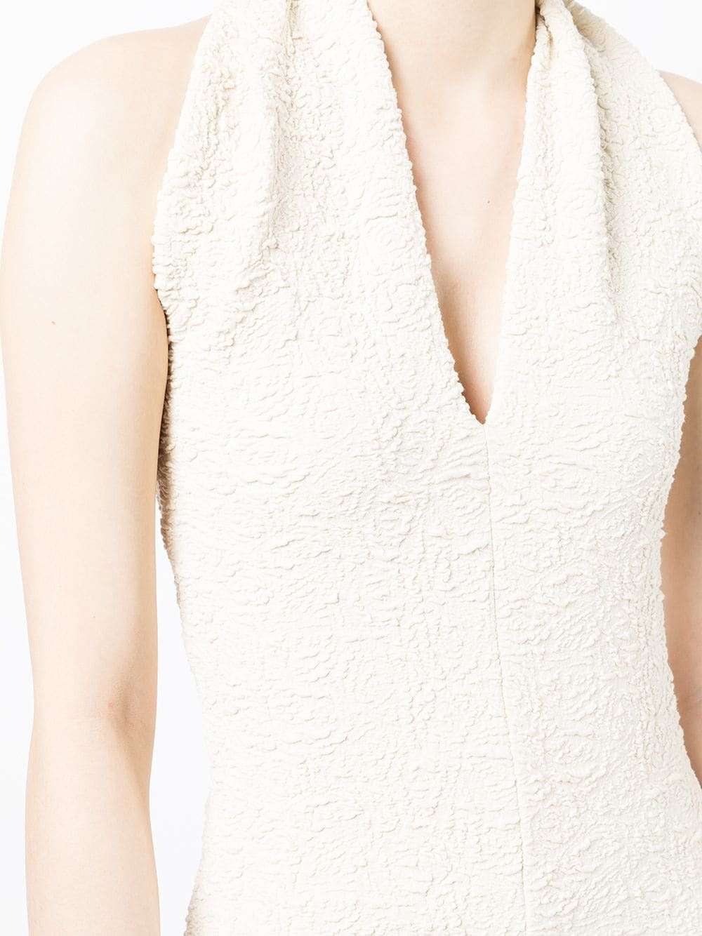 MSGM - Рокли - Textured Midi Halterneck Dress - Love|Labels
